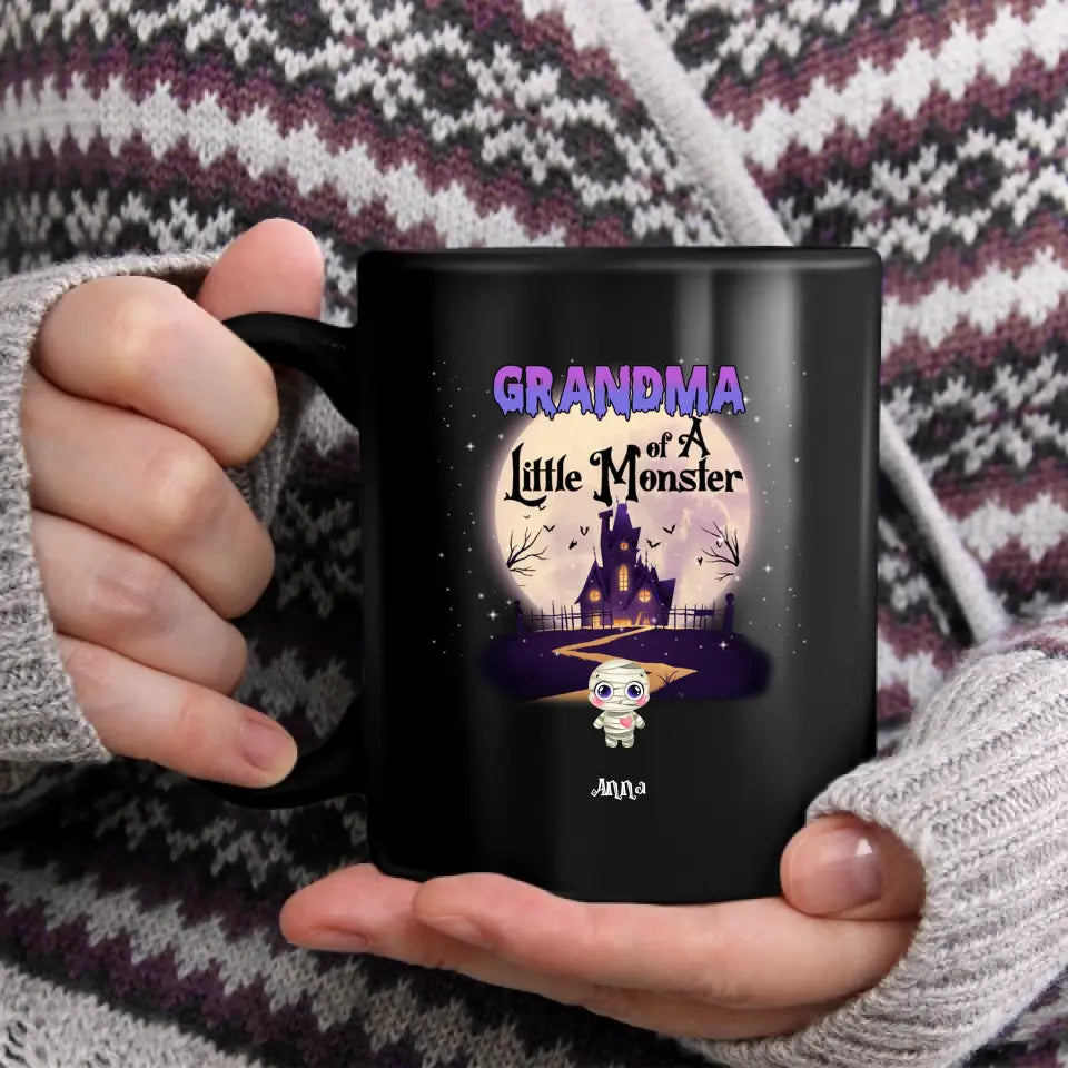 Grandma Of Little Monsters Hallowen Personalized Mugs Halloween Gift F