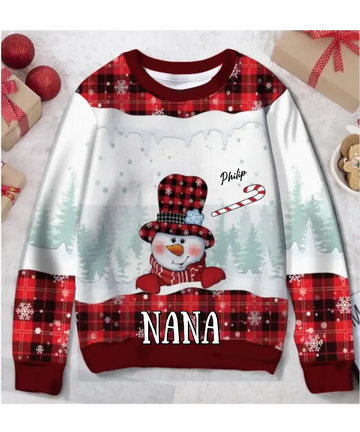 Grandma’s Sweethearts Personalized Custom Ugly Christmas Sweater – Christmas Gift For Grandma, Family Members