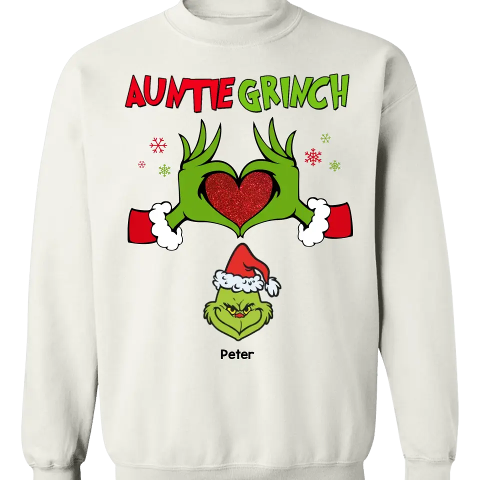 Custom Mama Grinch Sweatshirt Christmas Kids Names Shirt Mama Gift Sweat  Xmas Mom Pajamas Mother Gift Shirt Mama Christmas Gift Tee Unique - Revetee