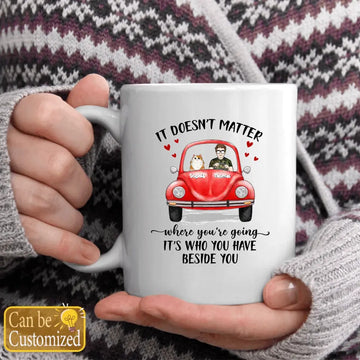 Beetle Volkswagen Cat Mug Personalized Gift Mug, Gift Mug For Cat Lovers