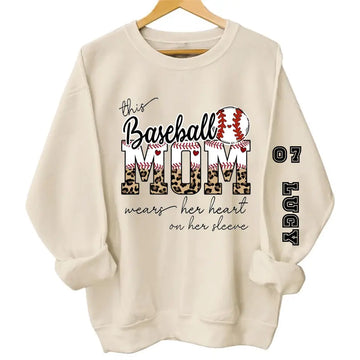 Sport Mom Personalized Custom Sweatshirt With Design On Sleeve – Mother’s Day Gift For Mom - Family Members