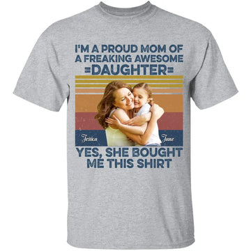 Like Mother Like Daughter Oh Crap Custom Photo Personalized Shirt - Gift For Mom, Mother’s Day, Funny Birthday Gift