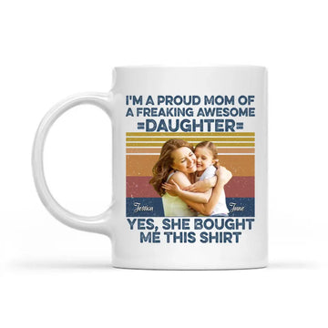 Like Mother Like Daughter Oh Crap Custom Photo Personalized Mug - Gift For Mom, Mother’s Day, Funny Birthday Gift