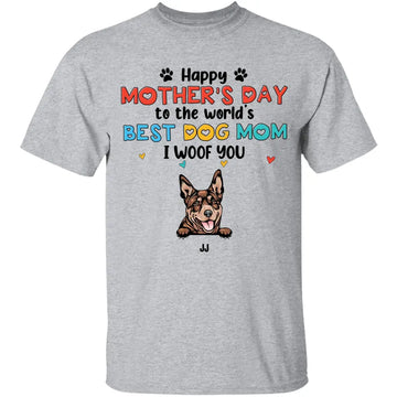 We Woof You Mom Mother Personalized Shirt Mother's Day Gift for Mom, Mama, Parents, Mother, Grandmother