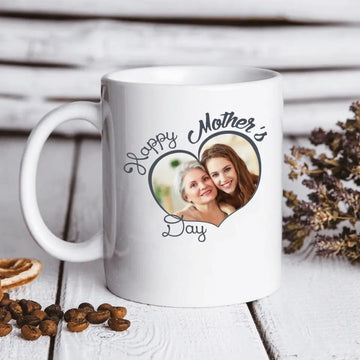 Happy Mother’s Day Custom Photo Inserted Mother Personalized Mug, Mother’s Day Gift for Mom, Mama, Parents, Mother, Grandmother