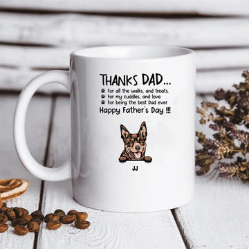 For All The Walks And Treats Dog Personalized Mug Gift For Dog Lovers, Dog Mom, Dog Dad