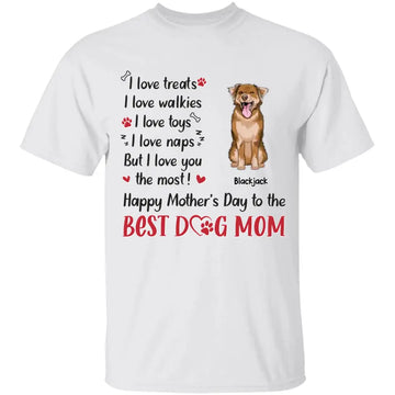 Best Dog Mom, Dog Personalized Custom Unisex T Shirt, Mother’s Day, Gift For Dog Mom, Dog Lover
