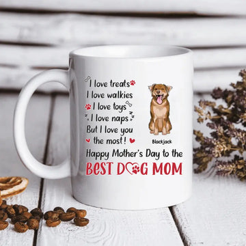 Best Dog Mom, Dog Personalized Custom Unisex Mug, Mother’s Day, Gift For Dog Mom, Dog Lover