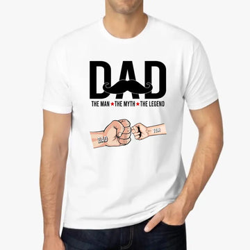 Dad The Man The Myth The Legend Personalized Shirt Family - Gift For Dad Grandpa