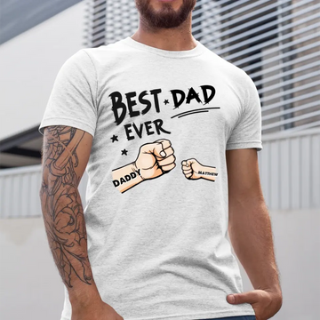 Best Dad Ever Personalized Shirt Father’s Day Gift for Dad