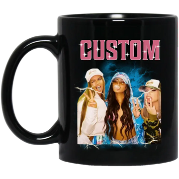 Custom Bootleg Rap Tee, Custom Your Girlfriend Boyfriend Vintage Graphic 90s Mug, Coffee Mugs, Custom Photo Mug, Custom Your Own Bootleg Idea Here