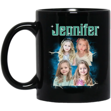 Personalized Your Own Bootleg Mug - Custom Name and Photo Vintage 90s Mugs - Custom Bootleg Rap Mug - Custom Photo Vintage Coffee Mug