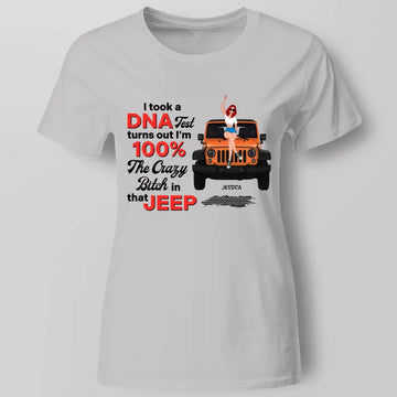 100% Jeep DNA Off-Road Car Personalized Shirt - Gift For Jeep Car Lovers - Jeep Girl Shirts, Hoodie