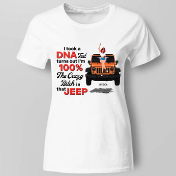 100% Jeep DNA Off-Road Car Personalized Shirt - Gift For Jeep Car Lovers - Jeep Girl Shirts, Hoodie