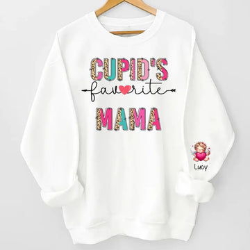 Cupid’s Favorite Grandma Valentine - Custom Name Kid Personalized Sweatshirt