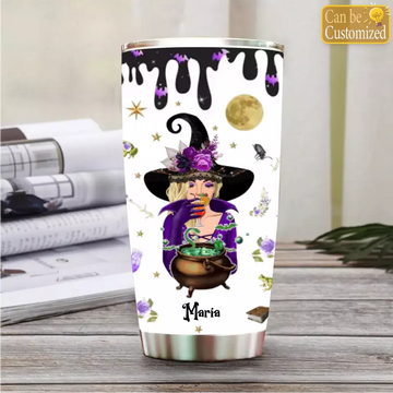 This Witch Needs Coffee Before Any Hocus Pocus Halloween Personalized Tumbler