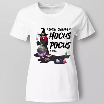 I Smell Children Hocus Pocus Halloween Personalized Shirt, Gifts For Witchy Teacher