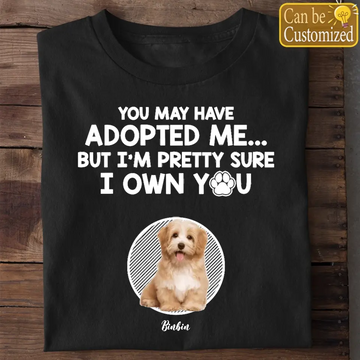 You May Have Adopted Me Dog Cat Custom Photo Upload Personalized Shirt, Gift For Pet Lover