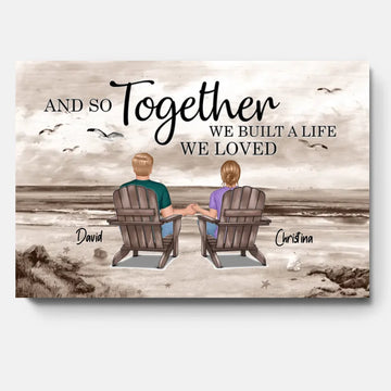 Seaside Memories - Personalized Poster, Canvas, Unique Gift For Couple, Husband, Wife, Dad, Mom