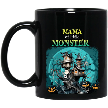 Mama of Little Monsters Personalized Mug, Halloween Gift for Mom, Grandma