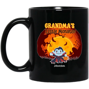 Grandma's Little Monsters Personalized Custom Mugs, Coffee Mug Gift for Grandma/Nana/Mimi, Mom, Wife, Grandparent