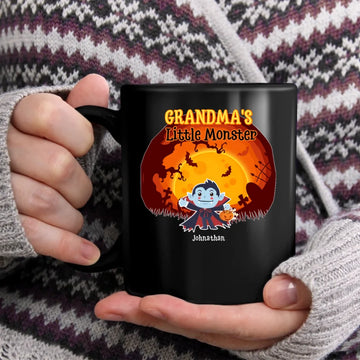 Grandma's Little Monsters Personalized Custom Mugs, Coffee Mug Gift for Grandma/Nana/Mimi, Mom, Wife, Grandparent