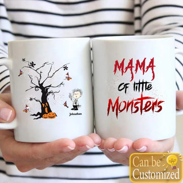 Grandma of Little Monsters, Horror Character Kids Personalized Mug, Gift For Grandma