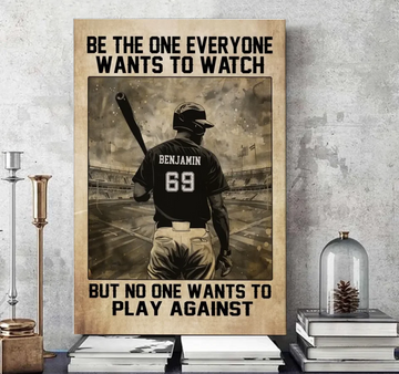 Softball Motivation Personalized Poster, Canvas Gift For Softball Lovers