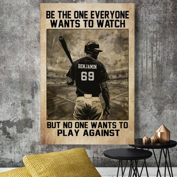 Softball Motivation Personalized Poster, Canvas Gift For Softball Lovers