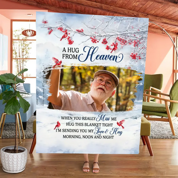 Custom Photo The Best Memories Will Always Live On In Our Hearts Memorial Personalized Custom Blanket, Sympathy Gift For Family Members