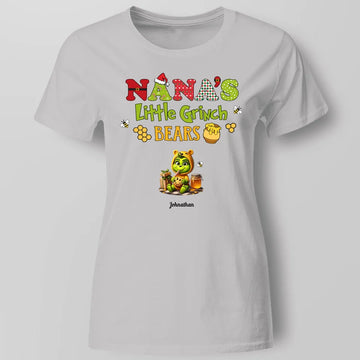 Nana’s Little Grinch Bears Personalized Shirt, Gift For Grandma Hoodie, Sweatshirt