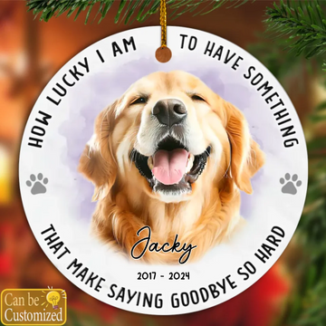 Custom Photo No Longer By My Side But Forever In My Heart, Memorial Personalized Custom Ceramic Ornament, Sympathy Gift, Christmas Gift For Pet Owners, Pet Lovers