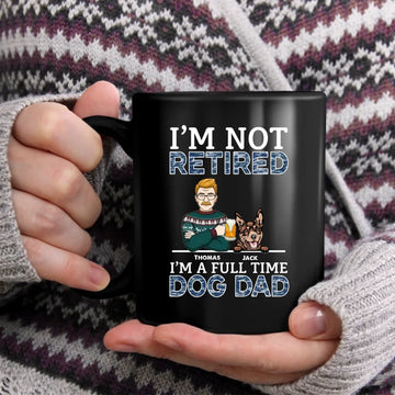 I'm A Fulltime Dog Dad Dog Personalized Mug - Custom Gift For Dog Lovers, Dog Dad