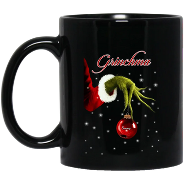 Grinchma Christmas - Grandma Personalized Mug, Custom Gift For Nana, Grandma, Grandmother, Grandparents