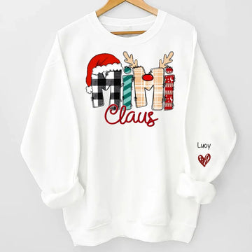 Gigi Claus Custom Sweatshirt - Best Family Christmas Gift for Grandma