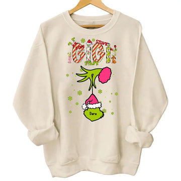 Custom Christmas Grandma Kid Name Personalized Shirt - Gift For Nana, Grandma Sweatshirt