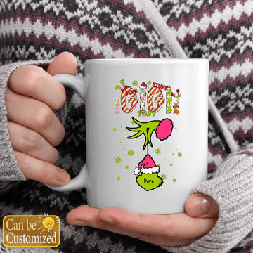 Custom Christmas Grandma Kid Name Personalized Mug - Gift For Nana, Grandma Coffee Mugs