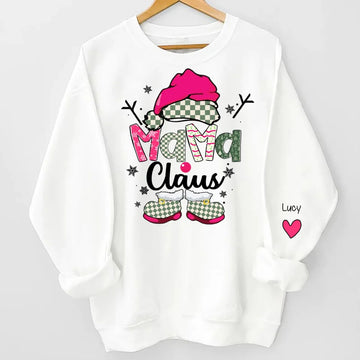 Mama Claus Pink Personalized Christmas Mimi Claus Gifts for Grandma, Christmas Tree For Grandma, Pink Gifts For Gigi And Kids