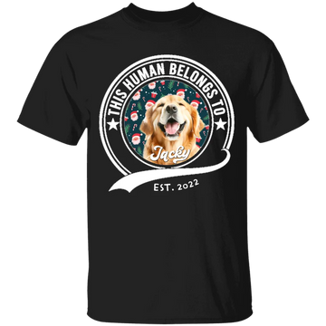 This Human Belongs To Dog Cat Shirt - Gift For Dogs, Cats Lovers