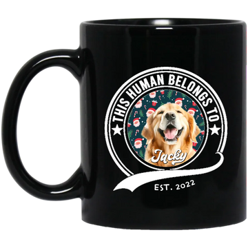 This Human Belongs To Dog Cat Mug - Gift For Dogs, Cats Lovers