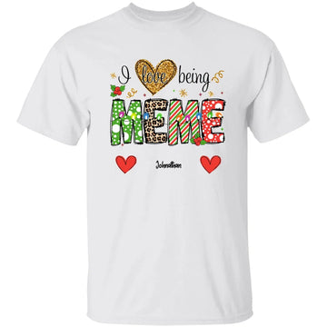 I Love Being Gigi, Custom Shirt Gift For Grandma Nana Mimi - Custom Name Kids - Valentine's Day