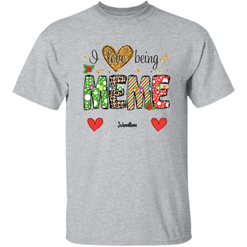 I Love Being Gigi, Custom Shirt Gift For Grandma Nana Mimi - Custom Name Kids - Valentine's Day