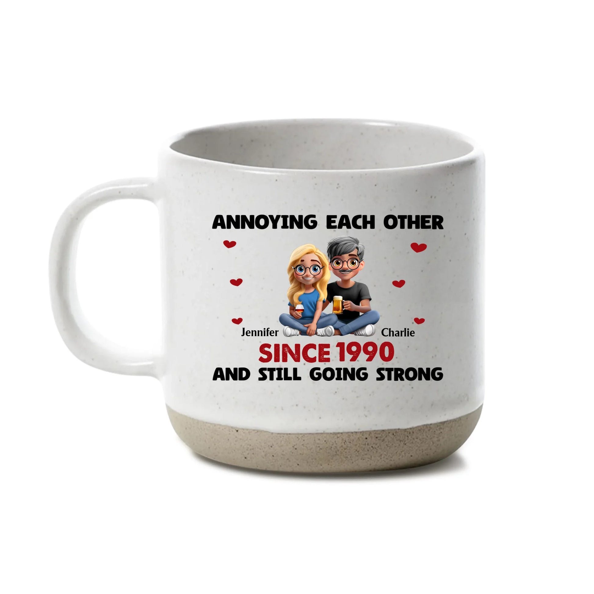 White 12oz Pottery Mug