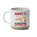 White 12oz Pottery Mug