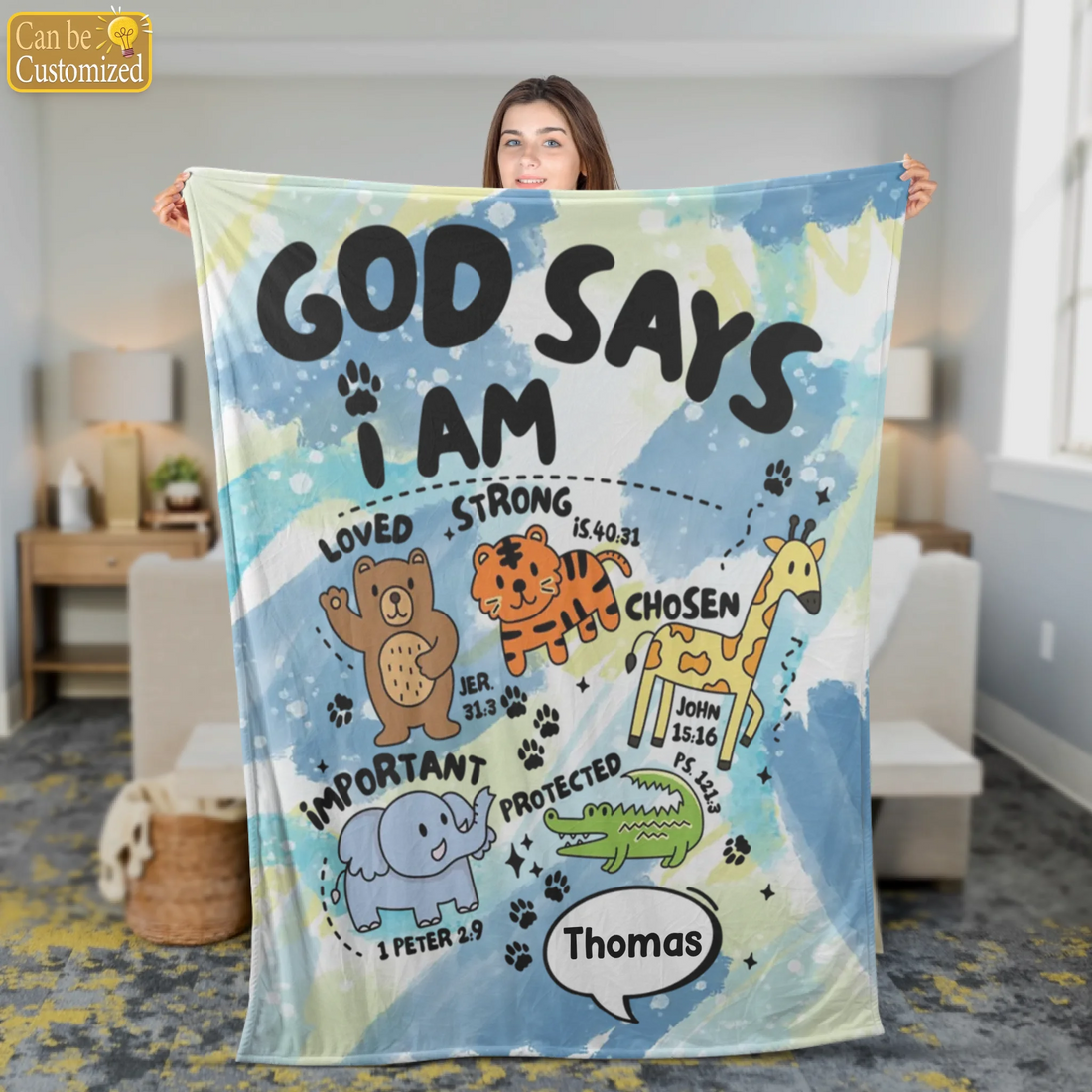 Fleece Blanket Mockup 3