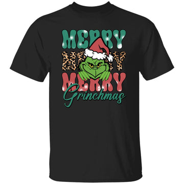 Merry Merry Merry Grinchmas Christmas Funny Gildan Ultra Cotton T-Shirt