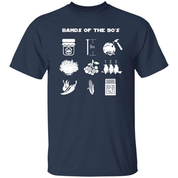 Funny Retro Popular Music Bands Of The 90s Shirt