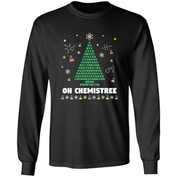 Oh Chemistree Periodic Table Chemistry Christmas Tree Shirt