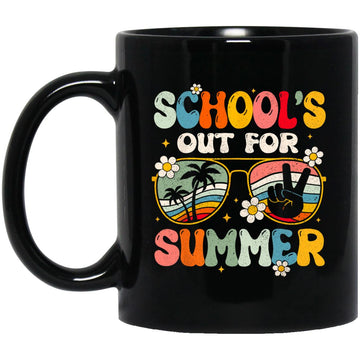 Retro Last Day Of School's Out For Summer Teacher Boys Girls Gift Mug