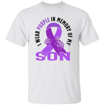 I Wear Purple In Memory Of My Son Shirt